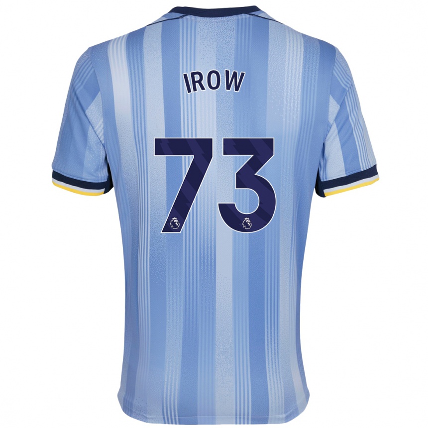 Men Football Oliver Irow #73 Light Blue Away Jersey 2024/25 T-Shirt Australia