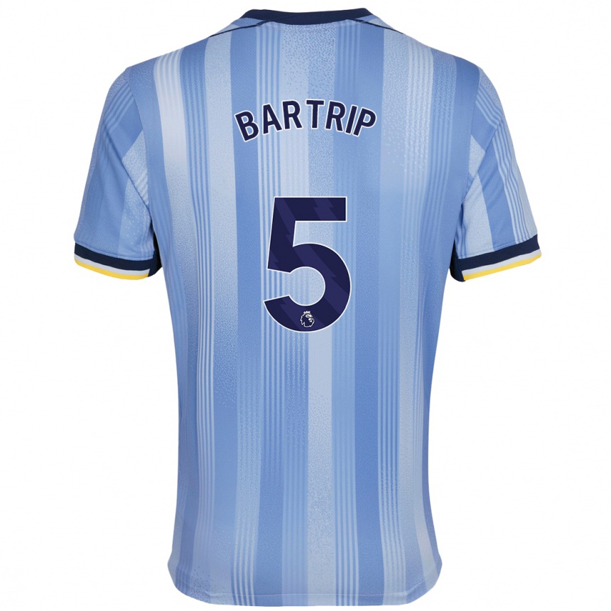 Men Football Molly Bartrip #5 Light Blue Away Jersey 2024/25 T-Shirt Australia