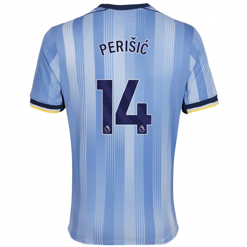 Men Football Ivan Perisic #14 Light Blue Away Jersey 2024/25 T-Shirt Australia