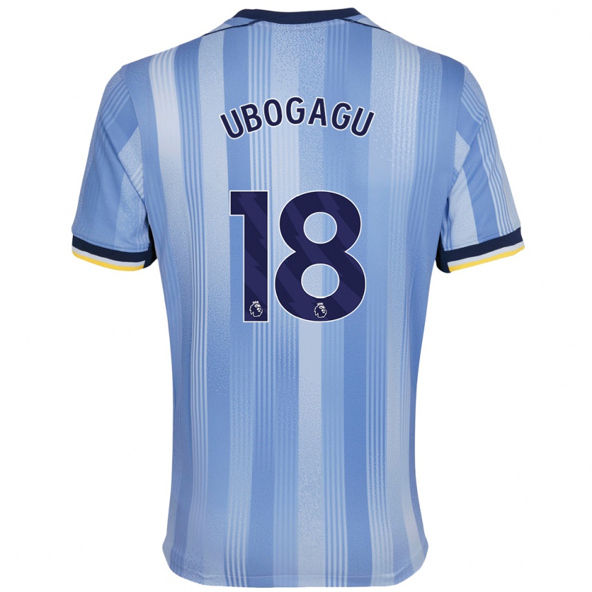 Men Football Chioma Ubogagu #18 Light Blue Away Jersey 2024/25 T-Shirt Australia