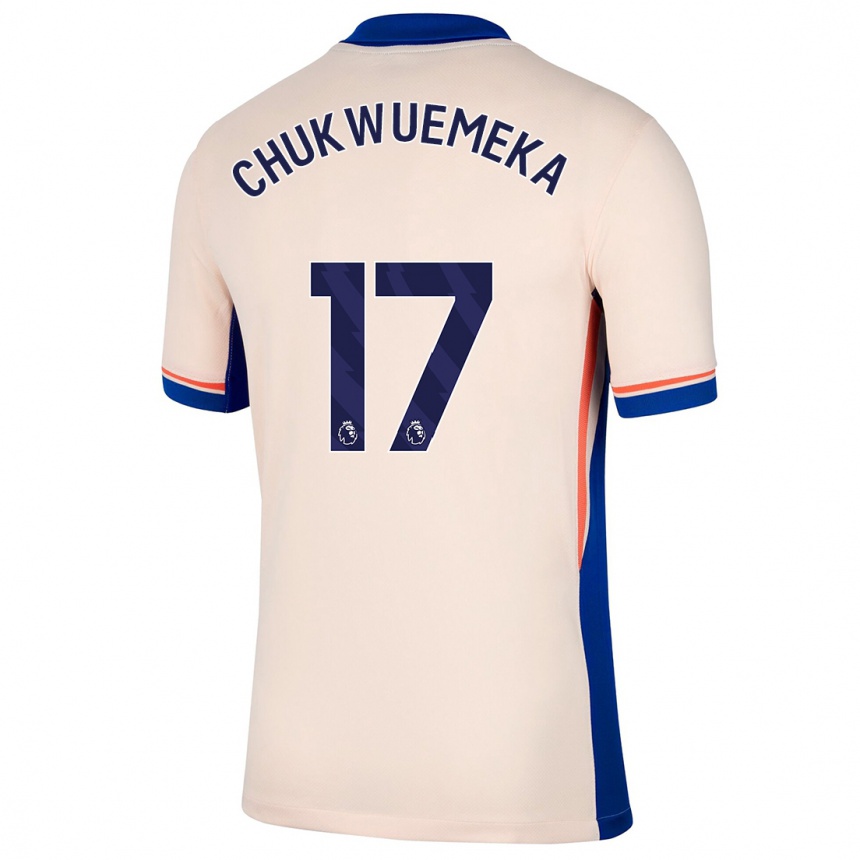 Men Football Carney Chukwuemeka #17 Light Beige Away Jersey 2024/25 T-Shirt Australia