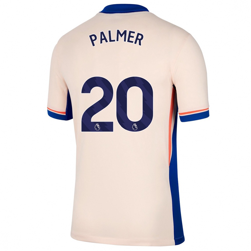 Men Football Cole Palmer #20 Light Beige Away Jersey 2024/25 T-Shirt Australia