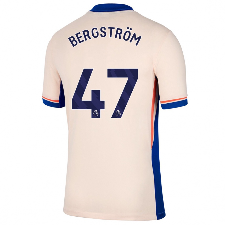 Men Football Lucas Bergström #47 Light Beige Away Jersey 2024/25 T-Shirt Australia