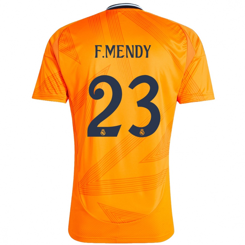 Men Football Ferland Mendy #23 Orange Away Jersey 2024/25 T-Shirt Australia