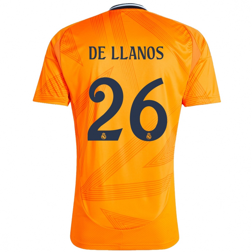 Men Football Hugo De Llanos #26 Orange Away Jersey 2024/25 T-Shirt Australia