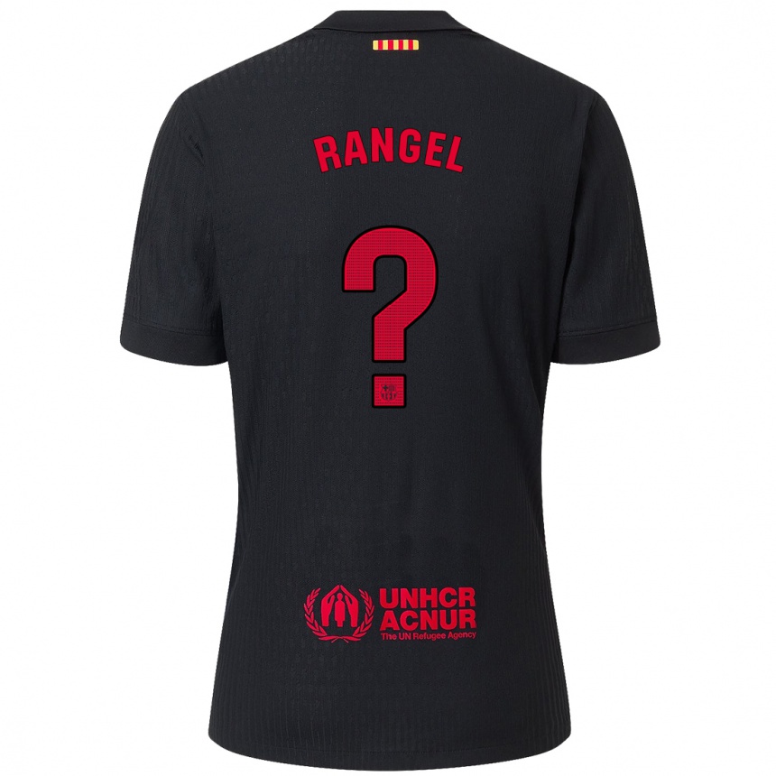 Men Football Héctor Rangel #0 Black Red Away Jersey 2024/25 T-Shirt Australia