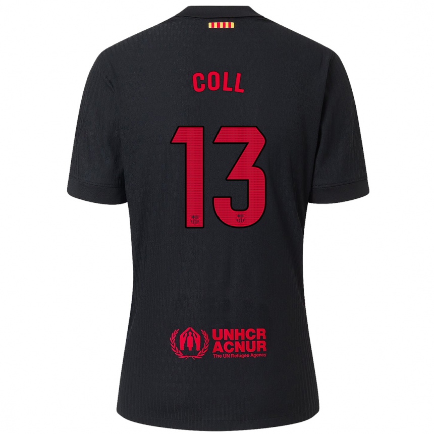 Men Football Cata Coll #13 Black Red Away Jersey 2024/25 T-Shirt Australia