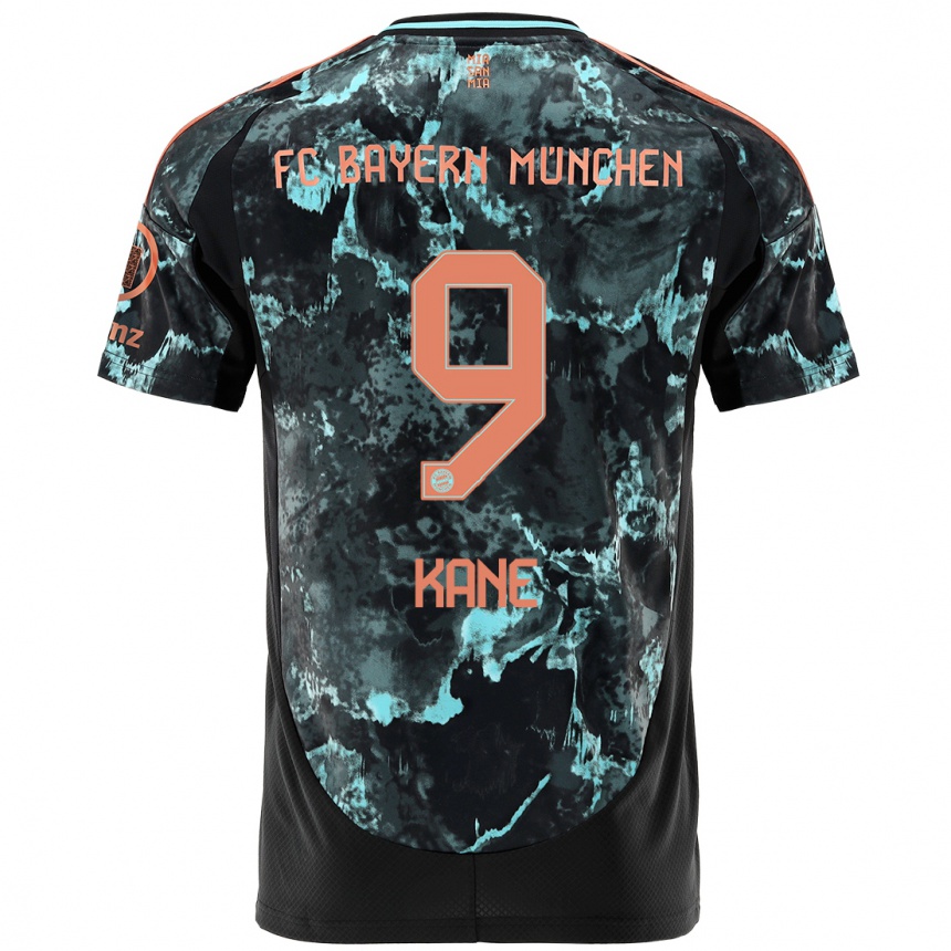 Men Football Harry Kane #9 Black Away Jersey 2024/25 T-Shirt Australia