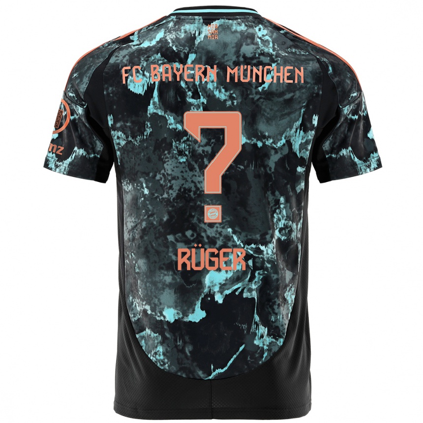 Men Football Kurt Rüger #0 Black Away Jersey 2024/25 T-Shirt Australia