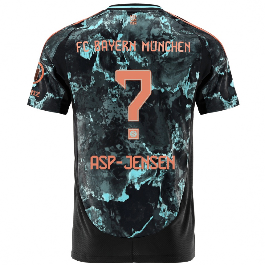 Men Football Jonathan Asp-Jensen #0 Black Away Jersey 2024/25 T-Shirt Australia