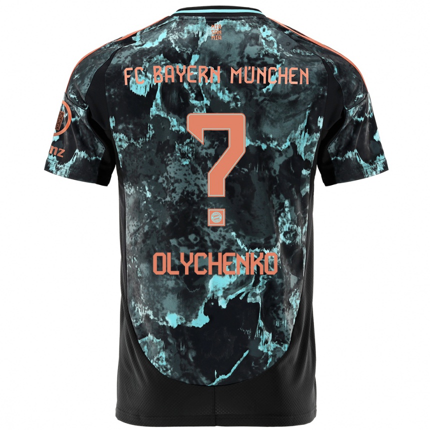 Men Football Bogdan Olychenko #0 Black Away Jersey 2024/25 T-Shirt Australia