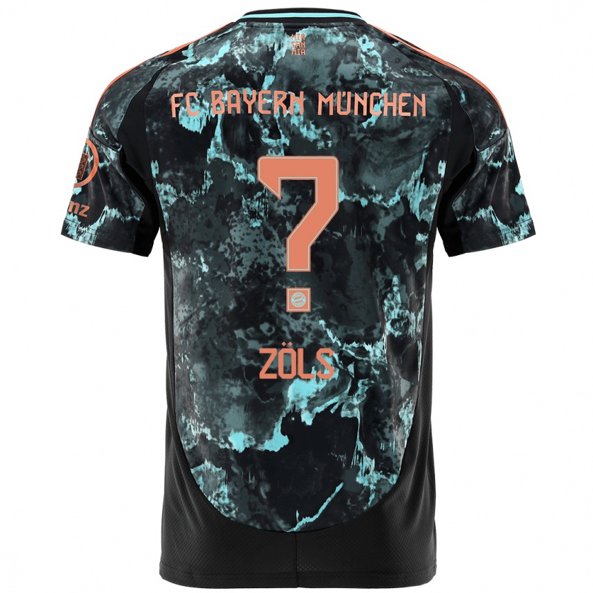 Men Football Simon Zöls #0 Black Away Jersey 2024/25 T-Shirt Australia