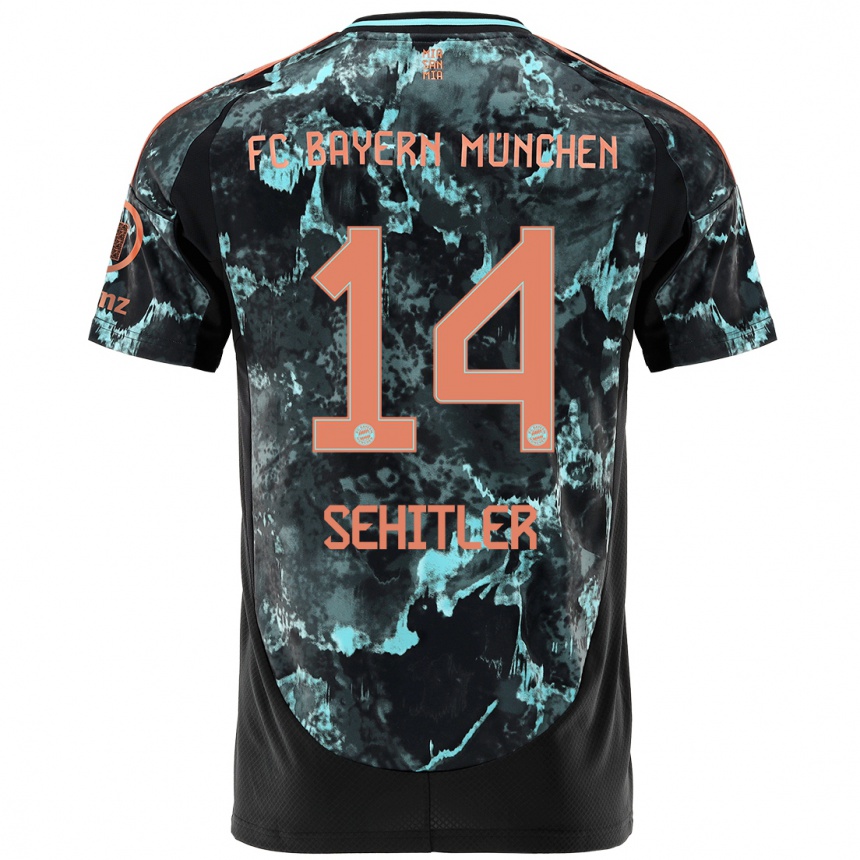 Men Football Alara Şehitler #14 Black Away Jersey 2024/25 T-Shirt Australia