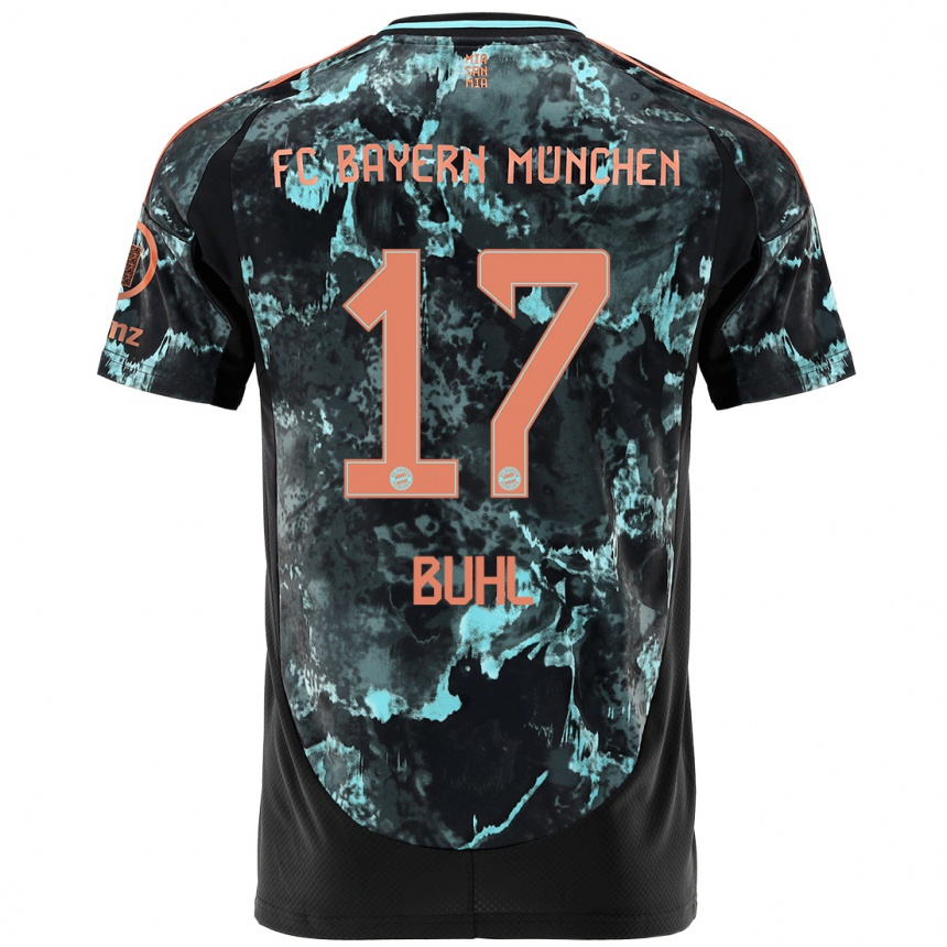 Men Football Klara Buhl #17 Black Away Jersey 2024/25 T-Shirt Australia