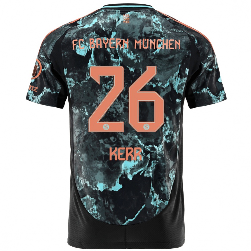 Men Football Samantha Kerr #26 Black Away Jersey 2024/25 T-Shirt Australia