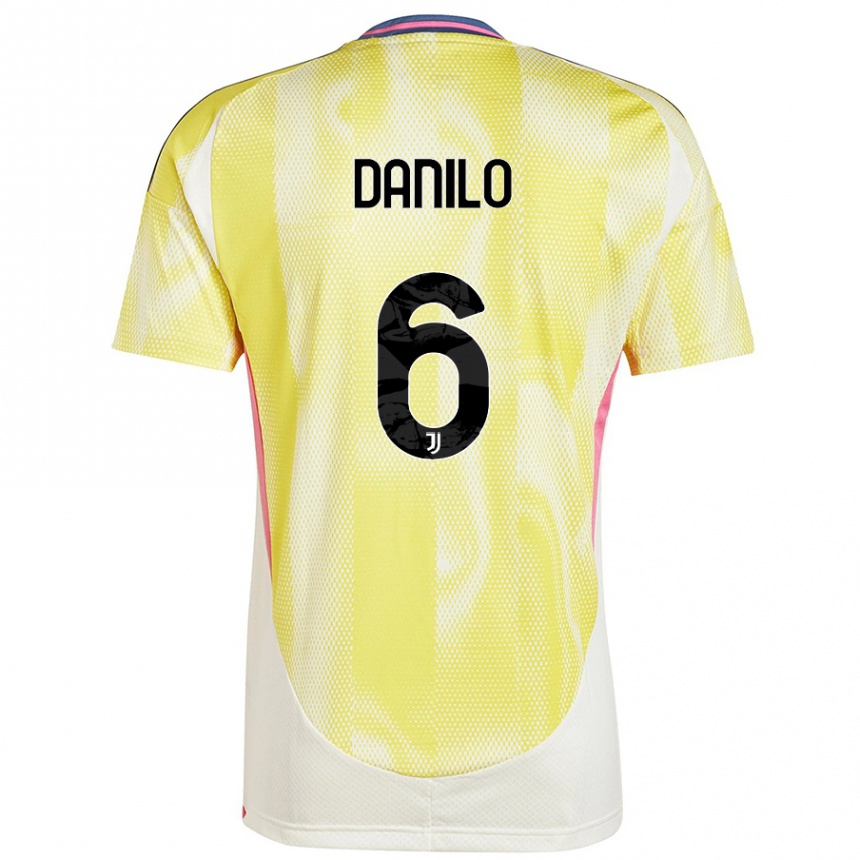 Men Football Danilo #6 Solar Yellow Away Jersey 2024/25 T-Shirt Australia