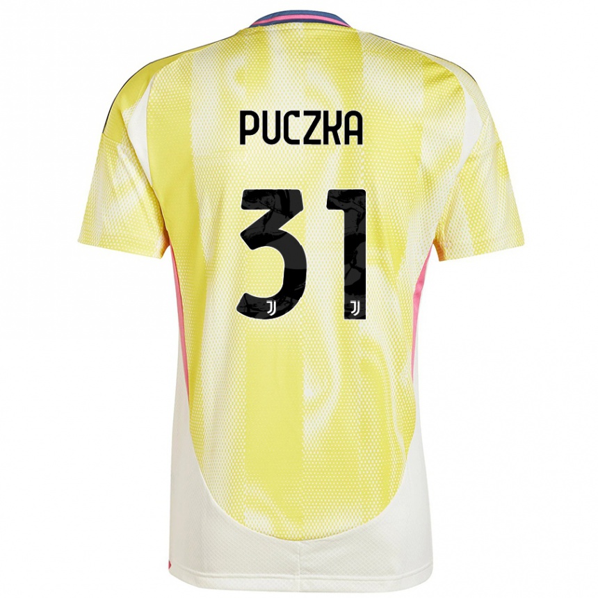 Men Football David Puczka #31 Solar Yellow Away Jersey 2024/25 T-Shirt Australia