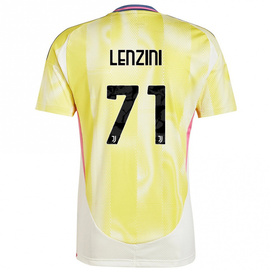 Men Football Martina Lenzini #71 Solar Yellow Away Jersey 2024/25 T-Shirt Australia