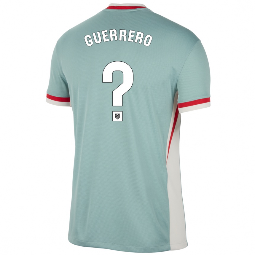 Men Football Sergio Guerrero #0 Light Beige Blue Away Jersey 2024/25 T-Shirt Australia