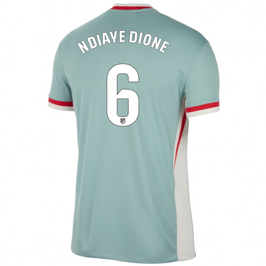 Men Football Assane Ndiaye Dione #6 Light Beige Blue Away Jersey 2024/25 T-Shirt Australia