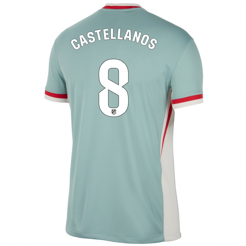 Men Football Jorge Castellanos #8 Light Beige Blue Away Jersey 2024/25 T-Shirt Australia