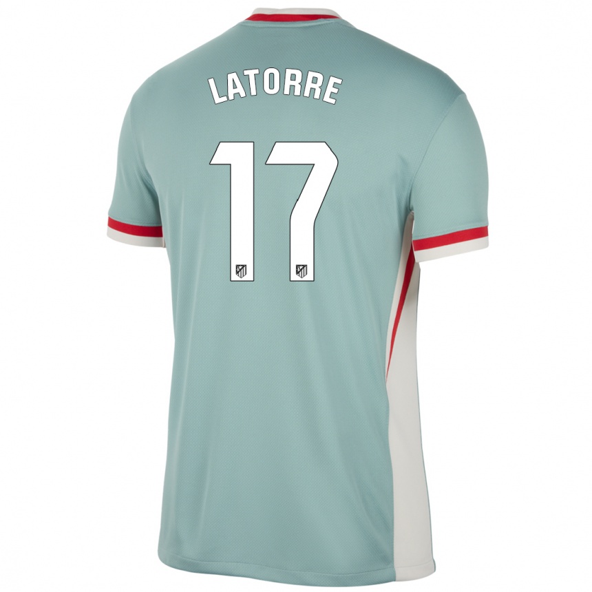 Men Football Barbara Latorre #17 Light Beige Blue Away Jersey 2024/25 T-Shirt Australia