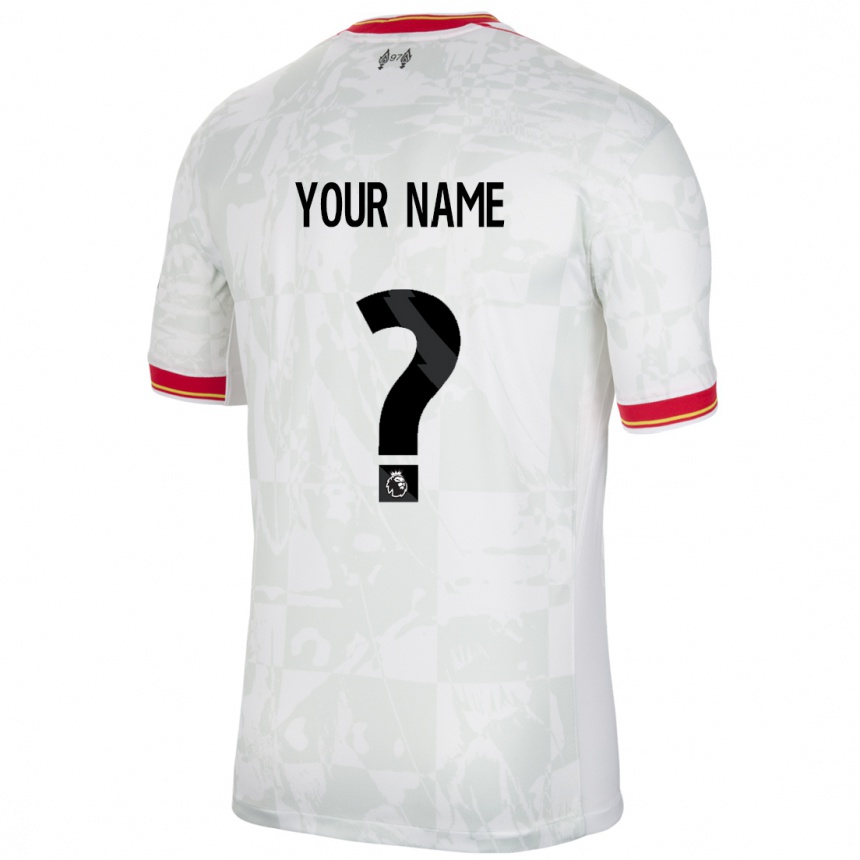 Men Football Your Name #0 White Red Black Third Jersey 2024/25 T-Shirt Australia