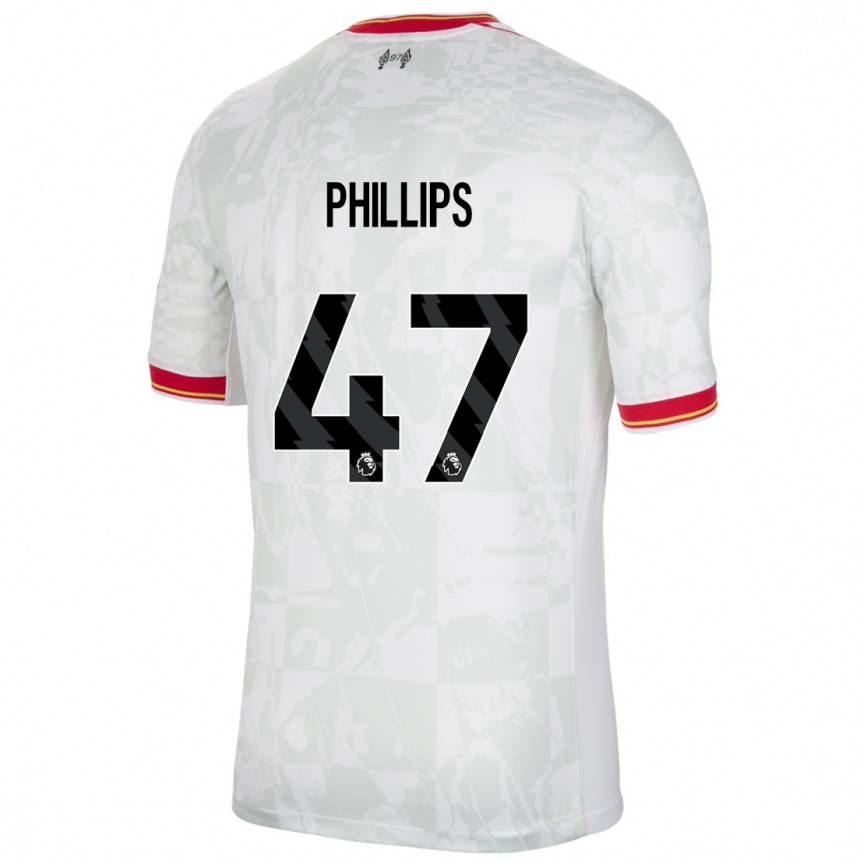 Men Football Nathaniel Phillips #47 White Red Black Third Jersey 2024/25 T-Shirt Australia