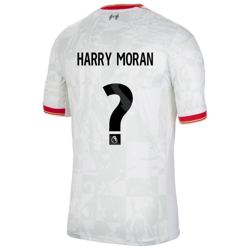 Men Football Harry Moran #0 White Red Black Third Jersey 2024/25 T-Shirt Australia