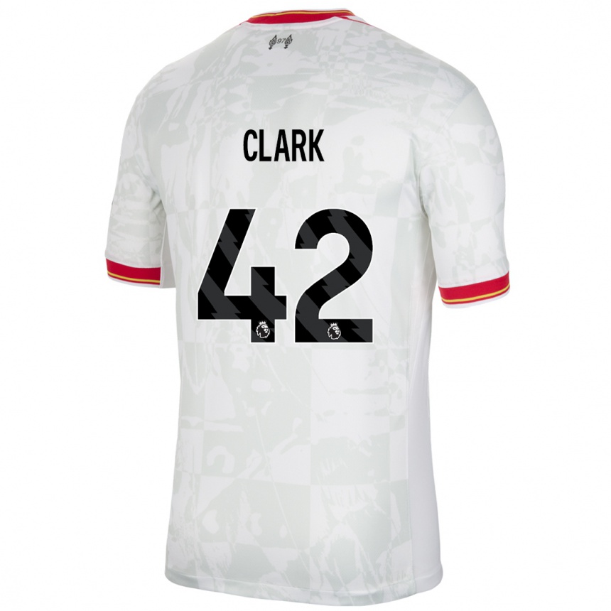 Men Football Bobby Clark #42 White Red Black Third Jersey 2024/25 T-Shirt Australia