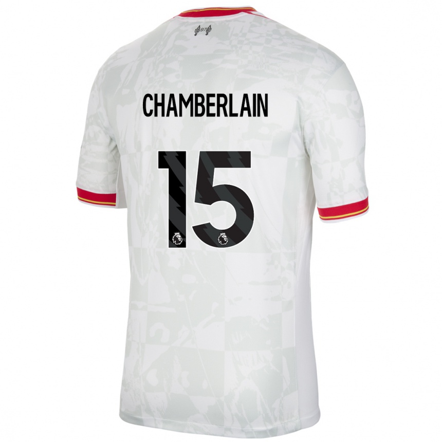 Men Football Alex Oxlade Chamberlain #15 White Red Black Third Jersey 2024/25 T-Shirt Australia