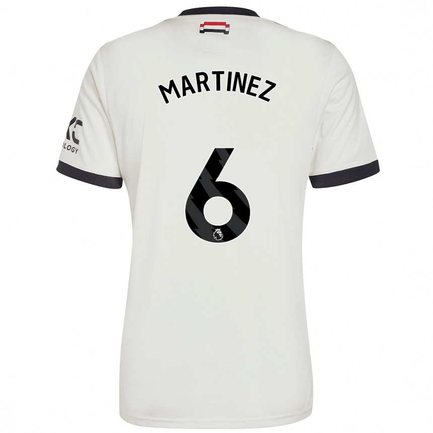 Men Football Lisandro Martinez #6 Off White Third Jersey 2024/25 T-Shirt Australia