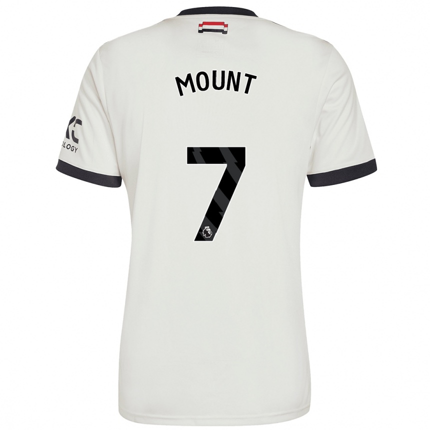 Men Football Mason Mount #7 Off White Third Jersey 2024/25 T-Shirt Australia