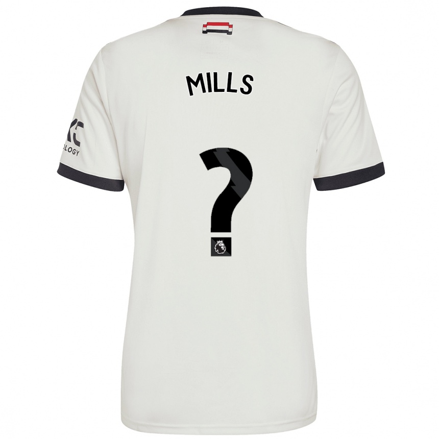 Men Football Albert Mills #0 Off White Third Jersey 2024/25 T-Shirt Australia