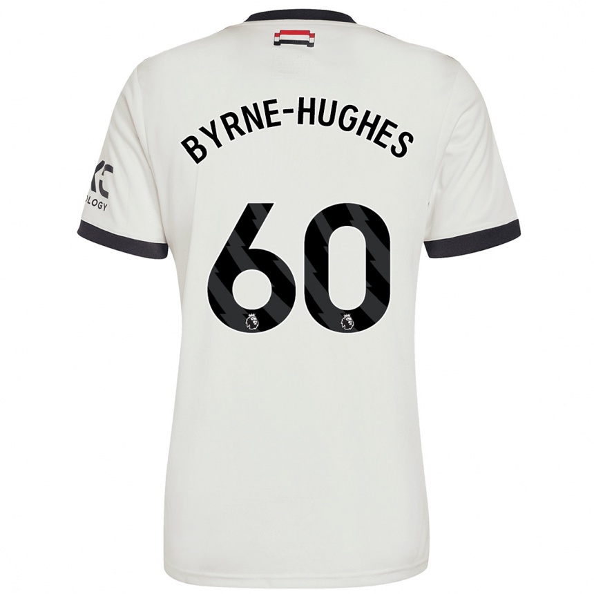 Men Football Cameron Byrne-Hughes #60 Off White Third Jersey 2024/25 T-Shirt Australia