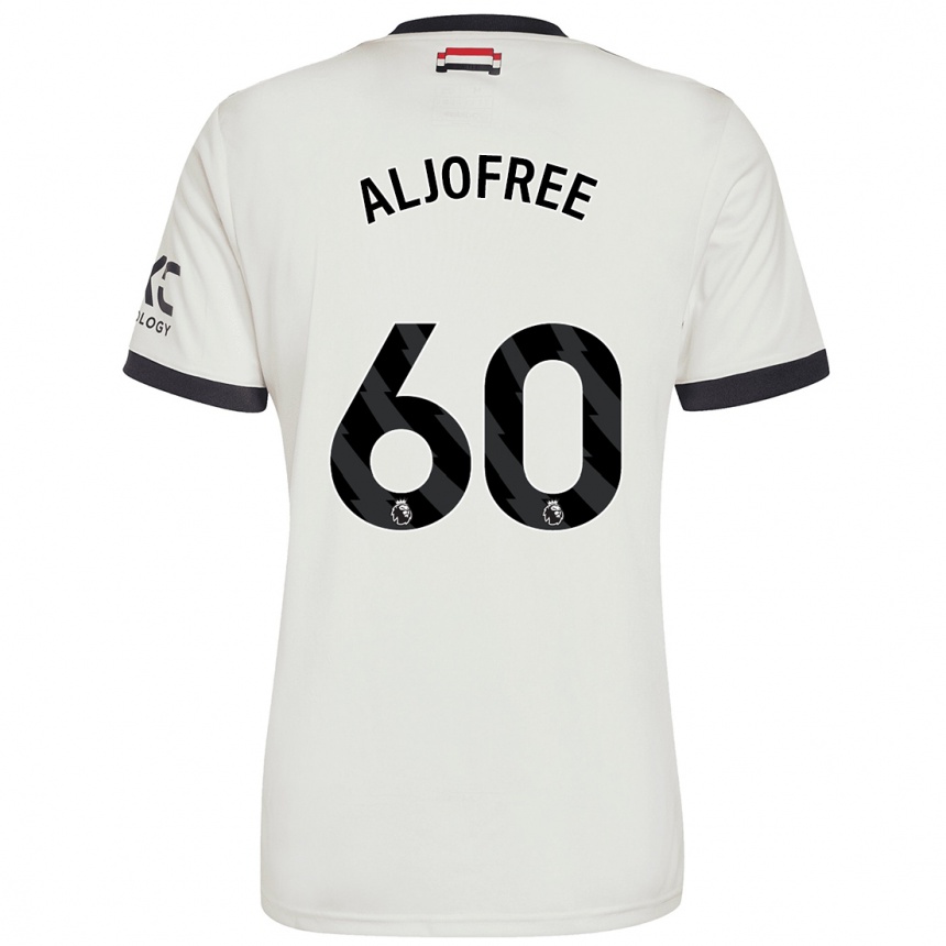 Men Football Sonny Aljofree #60 Off White Third Jersey 2024/25 T-Shirt Australia