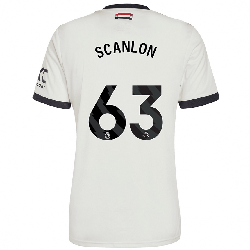 Men Football James Scanlon #63 Off White Third Jersey 2024/25 T-Shirt Australia