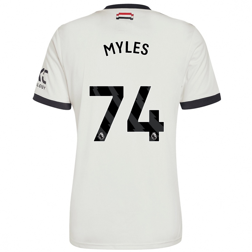 Men Football Tom Myles #74 Off White Third Jersey 2024/25 T-Shirt Australia