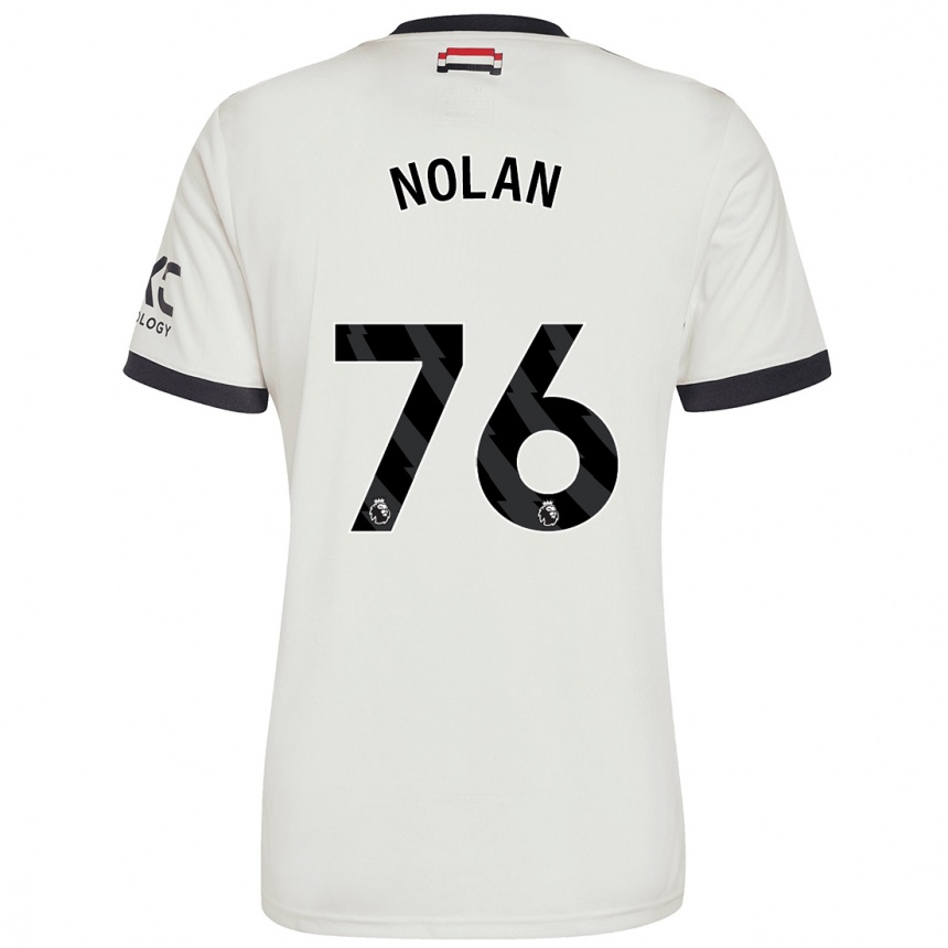 Men Football James Nolan #76 Off White Third Jersey 2024/25 T-Shirt Australia