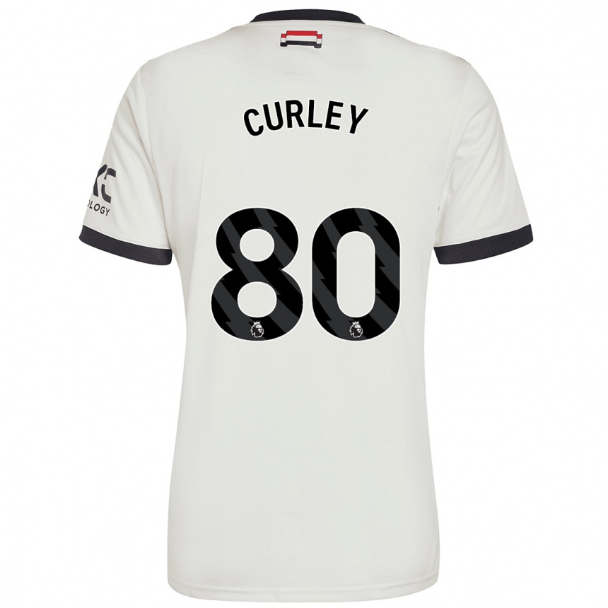 Men Football Ruben Curley #80 Off White Third Jersey 2024/25 T-Shirt Australia