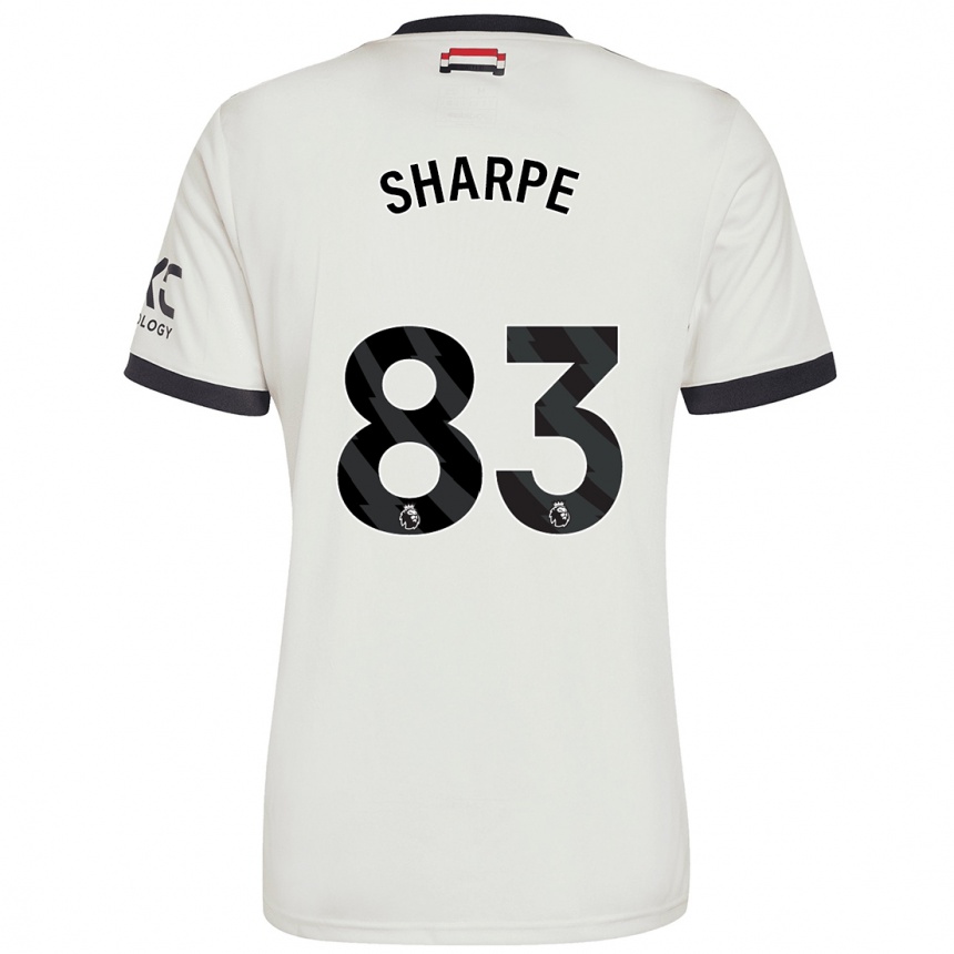 Men Football Malachi Sharpe #83 Off White Third Jersey 2024/25 T-Shirt Australia