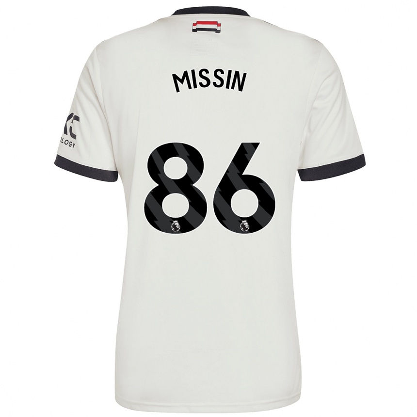 Men Football Ashton Missin #86 Off White Third Jersey 2024/25 T-Shirt Australia