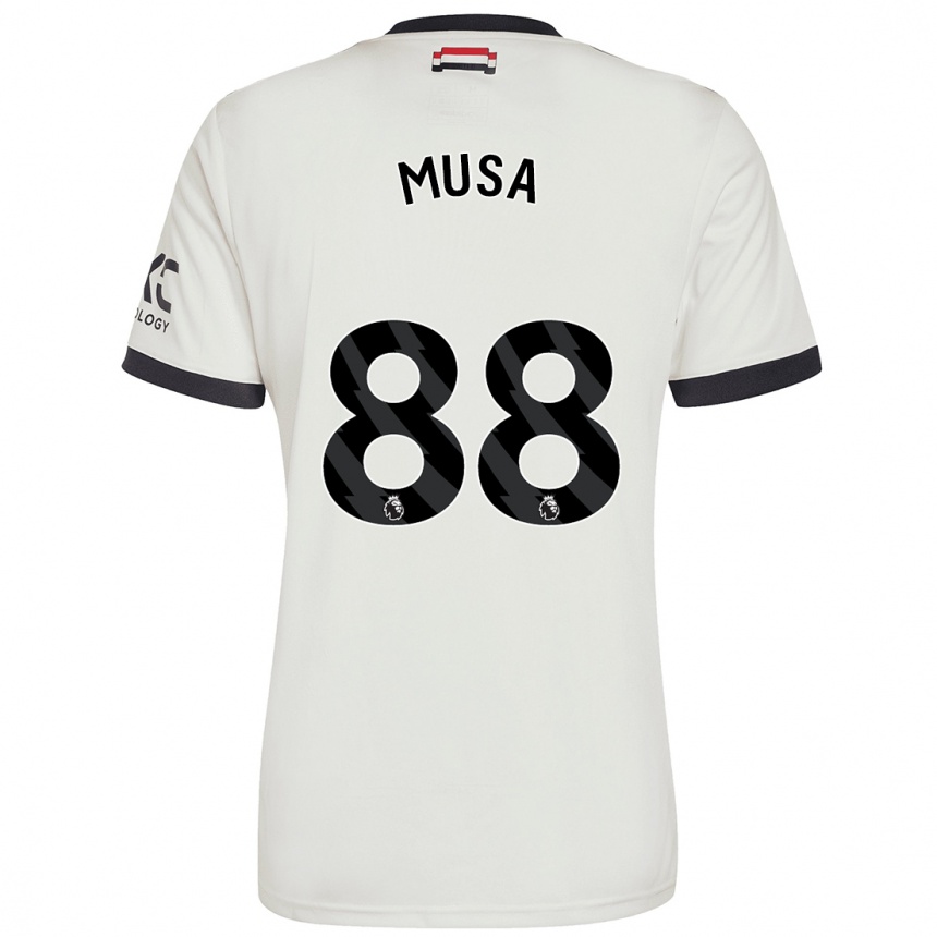 Men Football Victor Musa #88 Off White Third Jersey 2024/25 T-Shirt Australia