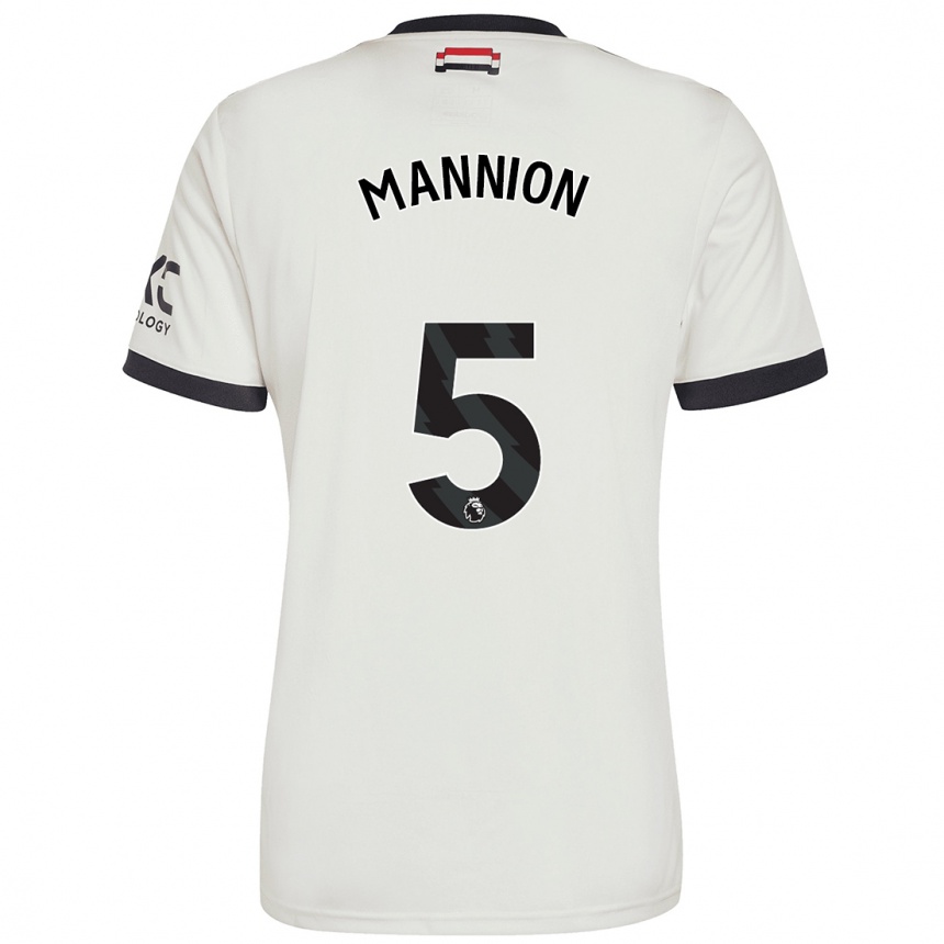 Men Football Aoife Mannion #5 Off White Third Jersey 2024/25 T-Shirt Australia