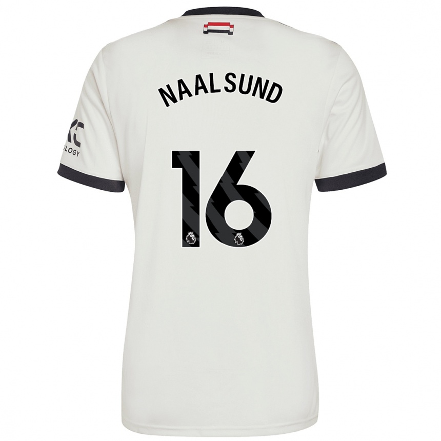 Men Football Lisa Naalsund #16 Off White Third Jersey 2024/25 T-Shirt Australia