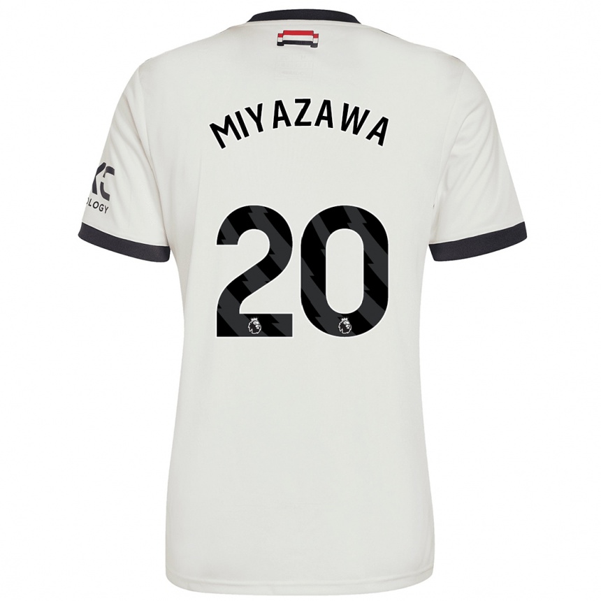 Men Football Hinata Miyazawa #20 Off White Third Jersey 2024/25 T-Shirt Australia