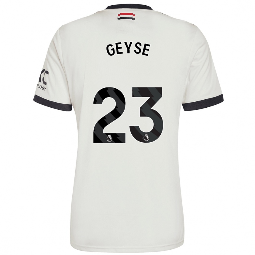 Men Football Geyse #23 Off White Third Jersey 2024/25 T-Shirt Australia