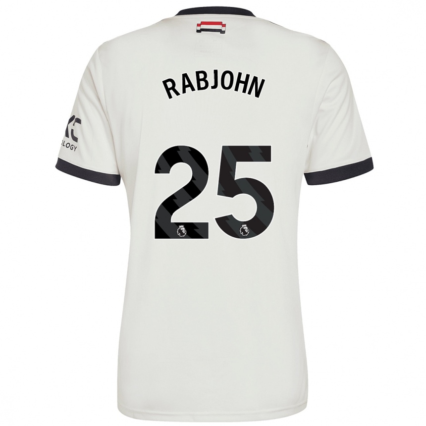 Men Football Evie Rabjohn #25 Off White Third Jersey 2024/25 T-Shirt Australia