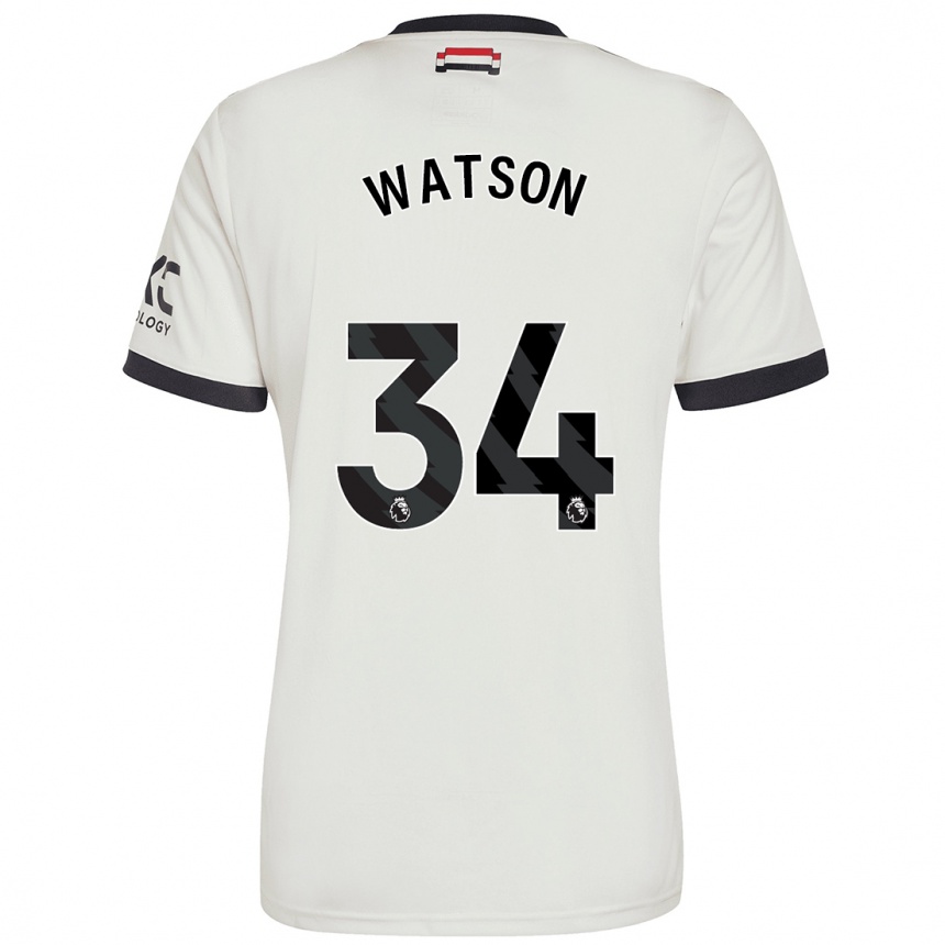 Men Football Emma Watson #34 Off White Third Jersey 2024/25 T-Shirt Australia