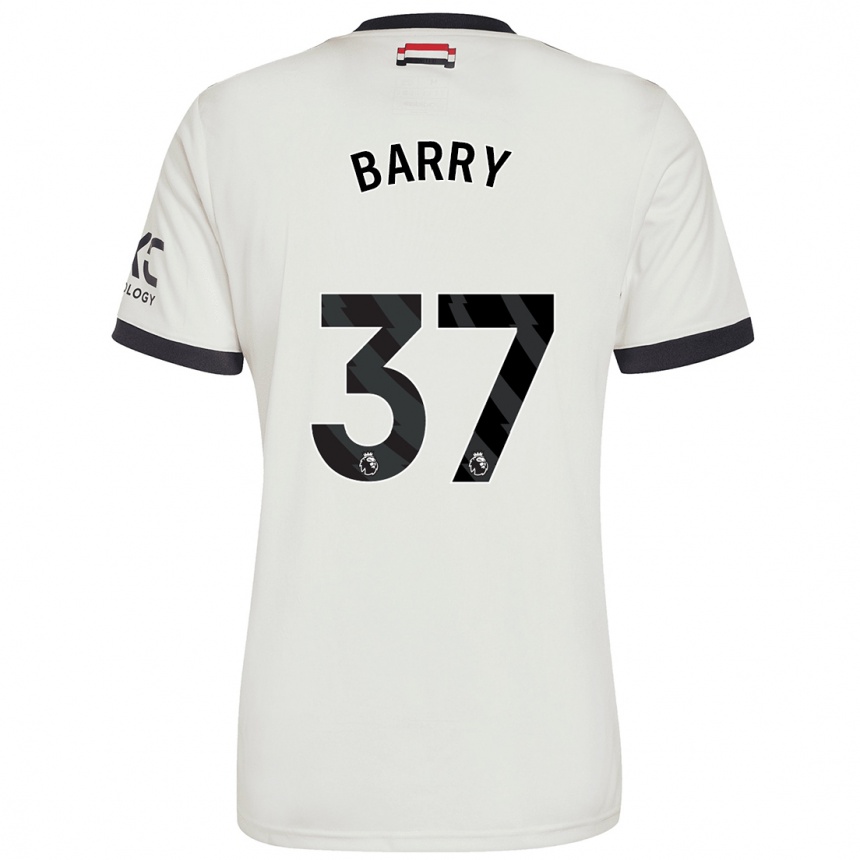 Men Football Keira Barry #37 Off White Third Jersey 2024/25 T-Shirt Australia